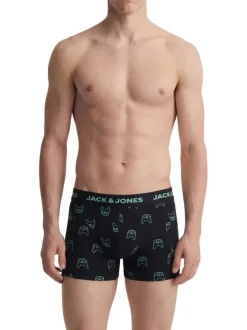 Lot de 3 boxers classiques en coton biologique multicolores à motifs