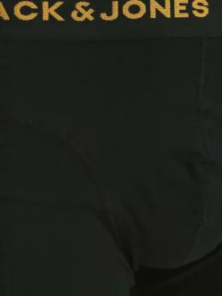 Lot de 3 boxers classiques en coton mélangé noir uni avec une coupe fermée