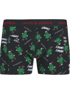 Lot de 3 boxers classiques en coton mélangé nuit à motifs avec une coupe fermée