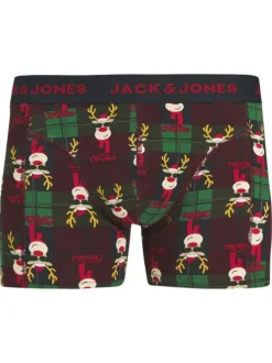 Lot de 3 boxers classiques en coton mélangé nuit à motifs avec une coupe fermée