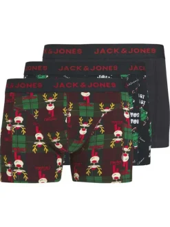 Lot de 3 boxers classiques en coton mélangé nuit à motifs avec une coupe fermée