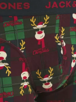 Lot de 3 boxers classiques en coton mélangé nuit à motifs avec une coupe fermée