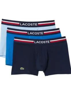 Lot de 3 boxers classiques en coton multicolore avec une coupe fermée
