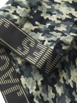 Lot de 3 boxers classiques en coton multicolore à imprimé camouflage
