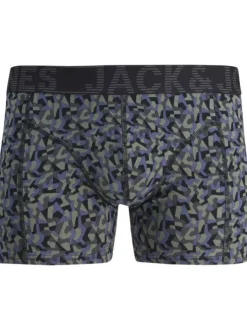 Lot de 3 boxers classiques en coton multicolore à imprimé camouflage