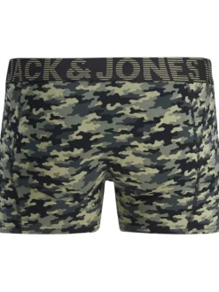 Lot de 3 boxers classiques en coton multicolore à imprimé camouflage