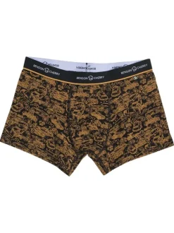Lot de 2 boxers classiques en coton multicolores avec logo de la marque