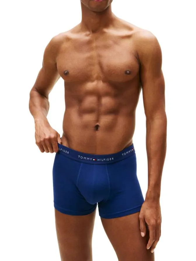 Lot de 3 boxers classiques en coton multicolores avec taille élastiquée
