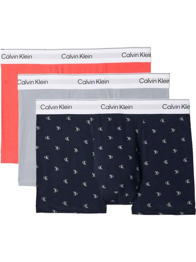 Lot de 3 boxers classiques en coton multicolores avec une taille élastiquée