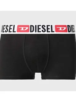 Lot de 3 boxers classiques en coton multicolores unis avec le nom de la marque