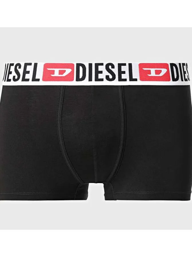Lot de 3 boxers classiques en coton multicolores unis avec le nom de la marque