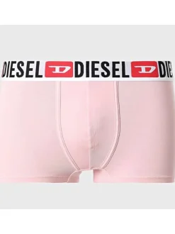 Lot de 3 boxers classiques en coton multicolores unis avec le nom de la marque