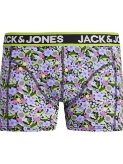 Lot de 3 Boxers classiques en coton multicolore uni coupe fermée