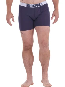 Lot de 2 boxers classiques en coton multicolore unis avec ceinture élastiquée