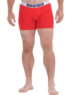 Lot de 2 boxers classiques en coton multicolore unis avec ceinture élastiquée