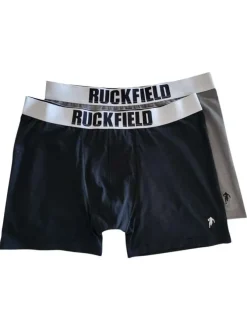 Lot de 2 boxers classiques en coton multicolore unis avec une coupe fermée