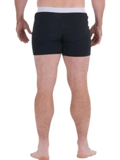 Lot de 2 boxers classiques en coton multicolore unis avec une coupe fermée