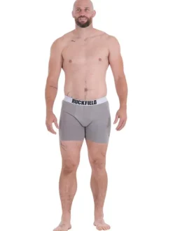 Lot de 2 boxers classiques en coton multicolore unis avec une coupe fermée