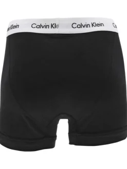 Lot de 3 Boxers classiques en coton multicolore unis coupe fermée