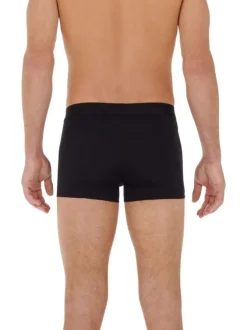 Lot de 2 boxers classiques en coton noir avec un imprimé pâquerette