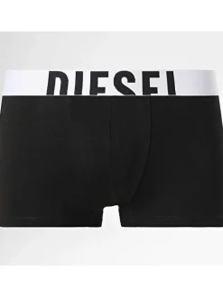 Lot de 3 boxers classiques en coton noirs unis à ceintures blanches
