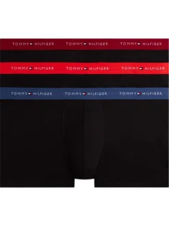 Lot de 3 boxers classiques en coton noirs unis dotés d'une taille élastiquée