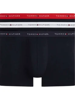 Lot de 3 boxers classiques en coton noirs unis pourvus d'une taille élastiquée