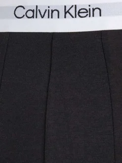 Lot de 3 Boxers classiques en coton noir uni avec une coupe fermée