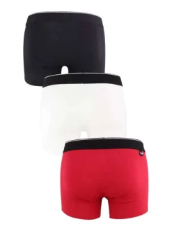 Lot de 3 boxers classiques en coton tricolore avec le nom de la marque