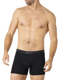 Lot de 3 boxers classiques en coton tricolores avec le nom de la marque