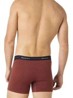 Lot de 3 boxers classiques en coton tricolores avec le nom de la marque