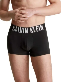 Lot de 3 boxers classiques en coton tricolore unis avec une ceinture noire large
