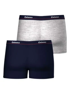 Lot de 2 Boxers classiques multicolores unis avec une coupe fermée