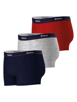 Lot de 3 Boxers classiques multicolores unis avec une coupe fermée