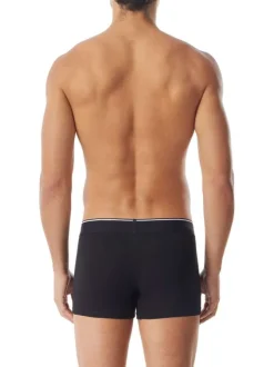 Lot de 3 boxers classiques noirs en coton stretch avec taille élastiquée