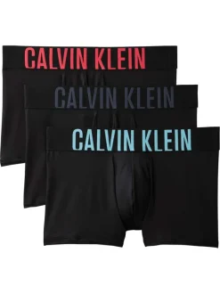 Lot de 3 boxers classiques noirs unis avec une taille élastiquée