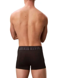 Lot de 3 boxers classiques noirs unis avec une taille élastiquée