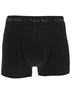 Lot de 3 boxers court en coton noir uni avec une coupe fermée