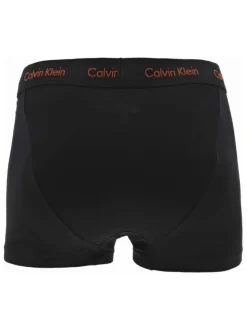 Lot de 3 boxers court en coton noir uni avec une coupe fermée