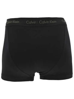 Lot de 3 boxers court en coton noir uni avec une coupe fermée