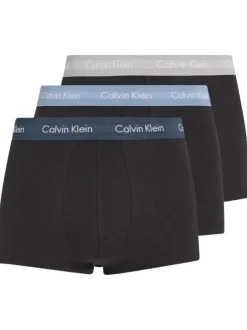 Lot de 3 boxers court noir uni avec une coupe fermée et nom iconique
