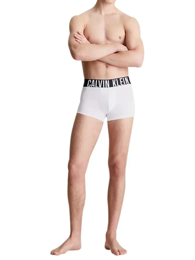 Lot de 3 boxers courts en coton mélangé tricolore unis à taille élastiquée