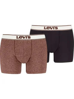 Lot de 2 boxers courts multicolores en coton avec ceinture élastiquée