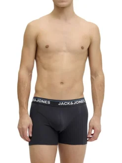 Lot de 3 boxers en coton biologique multicolores pourvus du nom de la marque
