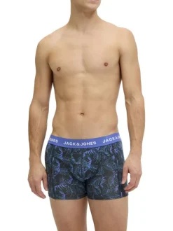 Lot de 3 boxers en coton biologique noirs pourvus du nom de la marque