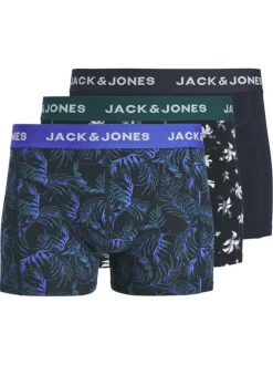 Lot de 3 boxers en coton biologique noirs pourvus du nom de la marque