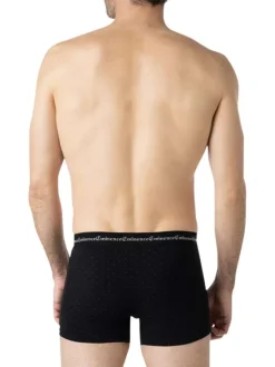 Lot de 3 boxers en coton multicolores à motifs avec le nom de la marque