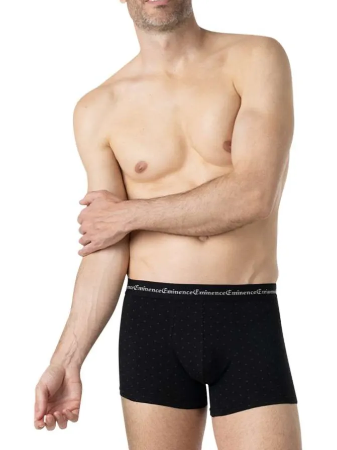 Lot de 3 boxers en coton multicolores à motifs avec le nom de la marque