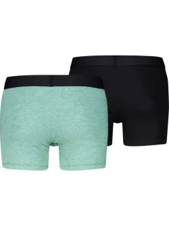 Lot de 2 boxers en coton multicolores pourvus de ceintures élastiquées