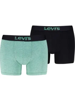 Lot de 2 boxers en coton multicolores pourvus de ceintures élastiquées